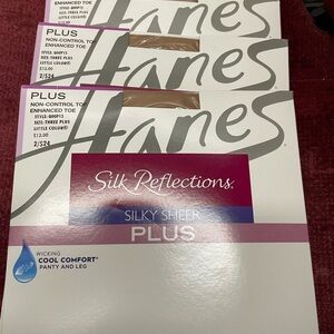 Plus size pantyhose bundle of three